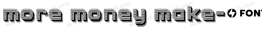more money make字体转换
